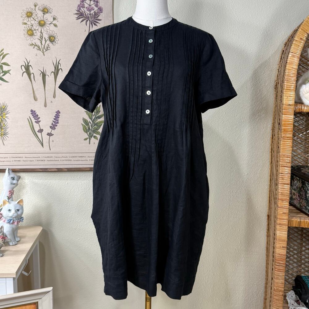 Quince Black Mini Dress
